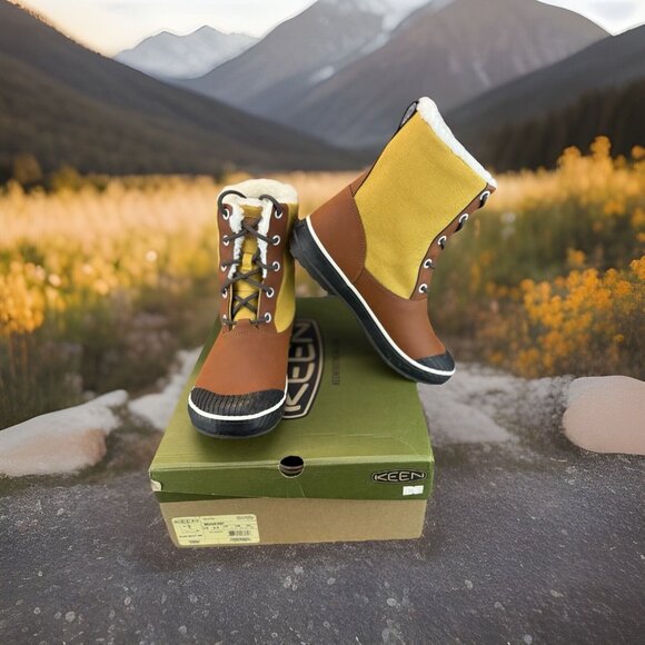 Keen Shoes - ✅KEEN Elsa Winter Boot Womens -9.5 Lace Up Sherpa Insulated Waterproof NIB BLOCK